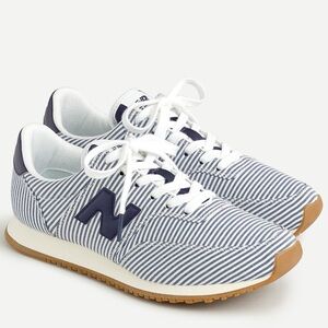New Balance x J. Crew Navy Stripe Comp 100 Sneakers